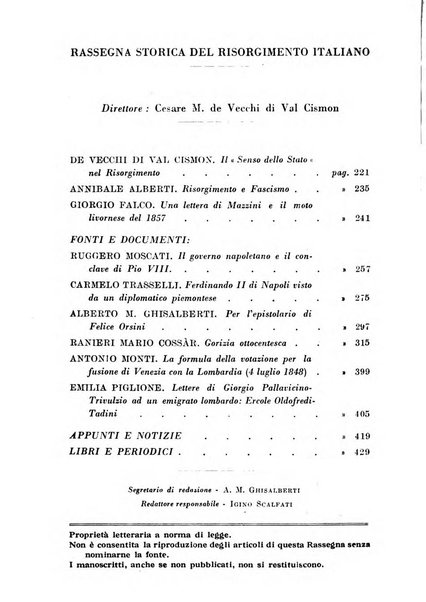 Rassegna storica del Risorgimento organo della Società nazionale per la storia del Risorgimento italiano