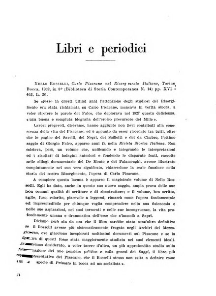 Rassegna storica del Risorgimento organo della Società nazionale per la storia del Risorgimento italiano