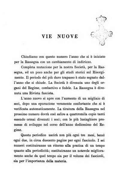 Rassegna storica del Risorgimento organo della Società nazionale per la storia del Risorgimento italiano