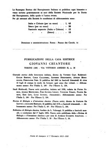 Rassegna storica del Risorgimento organo della Società nazionale per la storia del Risorgimento italiano