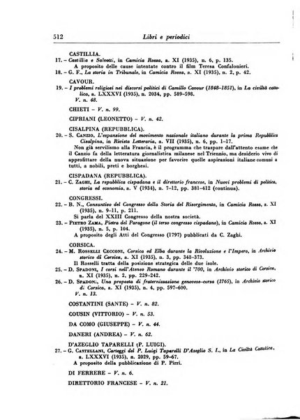 Rassegna storica del Risorgimento organo della Società nazionale per la storia del Risorgimento italiano