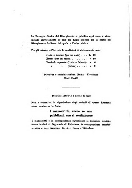 Rassegna storica del Risorgimento organo della Società nazionale per la storia del Risorgimento italiano