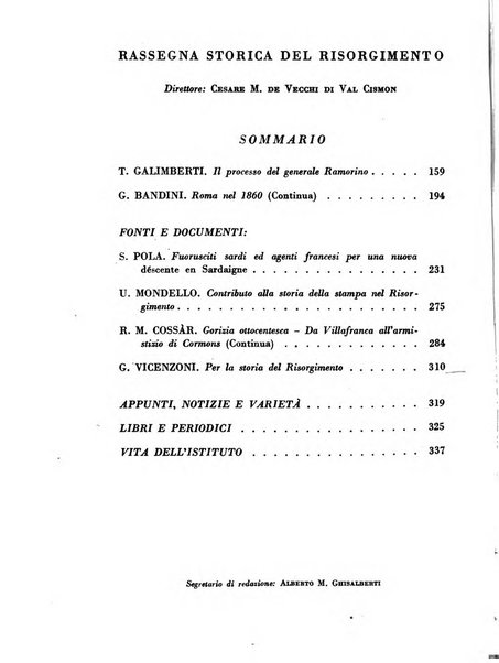 Rassegna storica del Risorgimento organo della Società nazionale per la storia del Risorgimento italiano