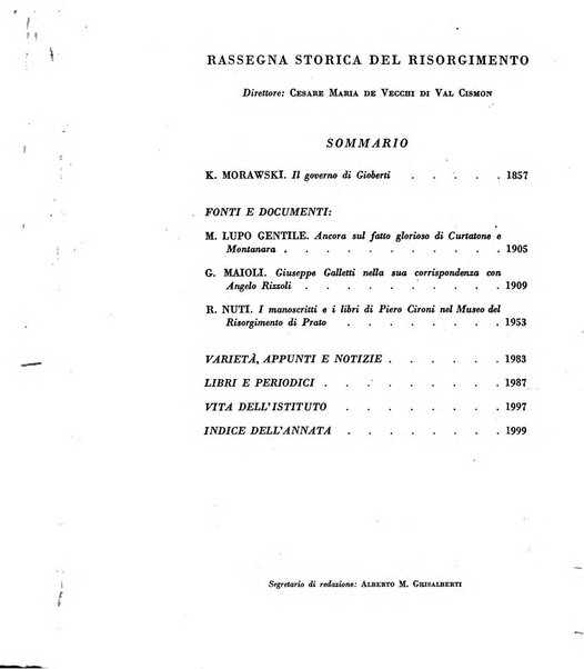 Rassegna storica del Risorgimento organo della Società nazionale per la storia del Risorgimento italiano