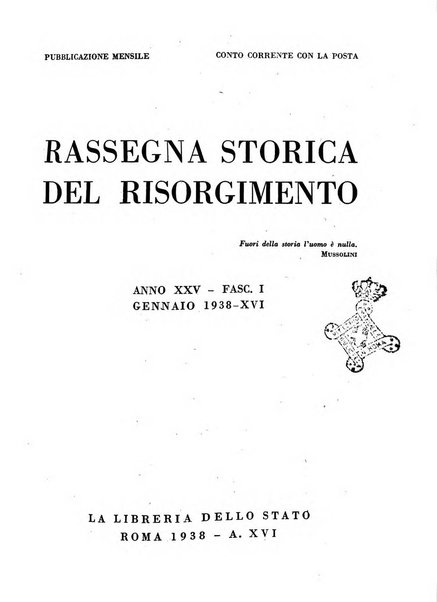 Rassegna storica del Risorgimento organo della Società nazionale per la storia del Risorgimento italiano