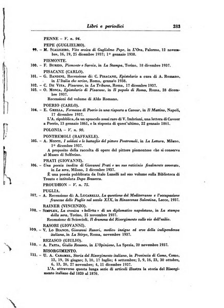 Rassegna storica del Risorgimento organo della Società nazionale per la storia del Risorgimento italiano