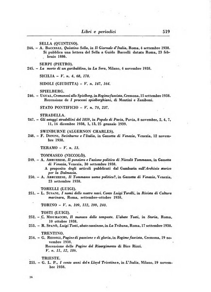 Rassegna storica del Risorgimento organo della Società nazionale per la storia del Risorgimento italiano