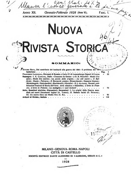 Nuova rivista storica