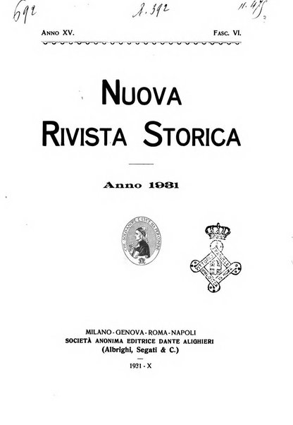 Nuova rivista storica