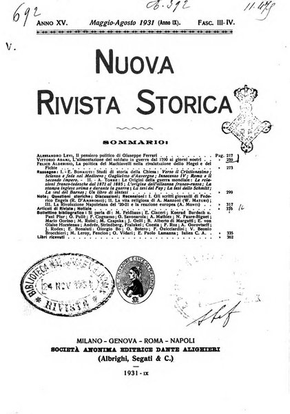 Nuova rivista storica