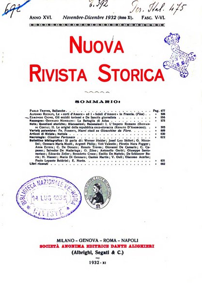 Nuova rivista storica