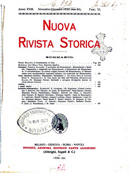 Nuova rivista storica