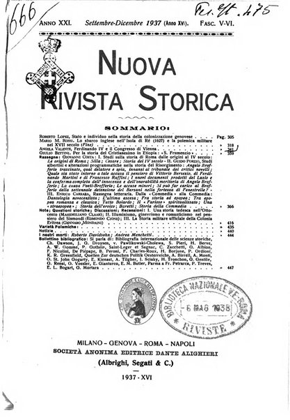 Nuova rivista storica