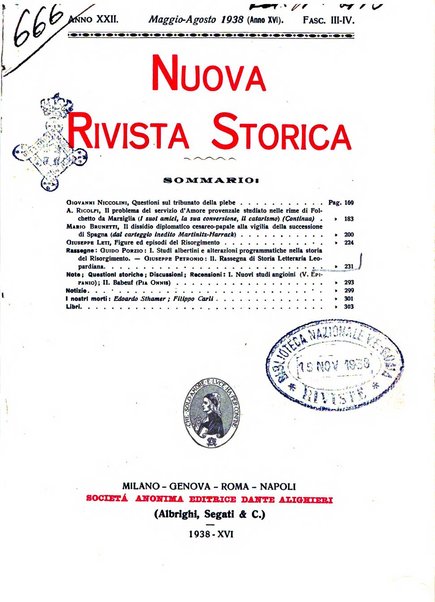 Nuova rivista storica