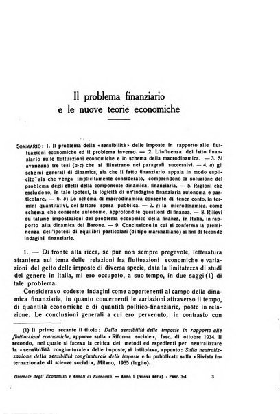 Giornale degli economisti e annali di economia