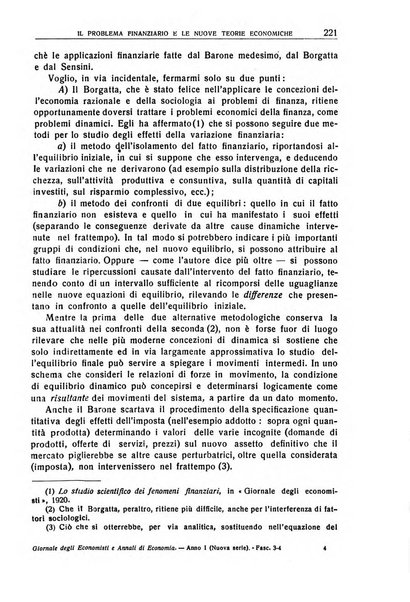 Giornale degli economisti e annali di economia