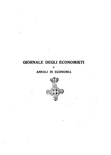 Giornale degli economisti e annali di economia