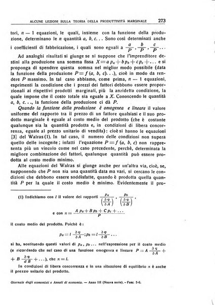 Giornale degli economisti e annali di economia