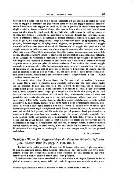 Giornale degli economisti e annali di economia