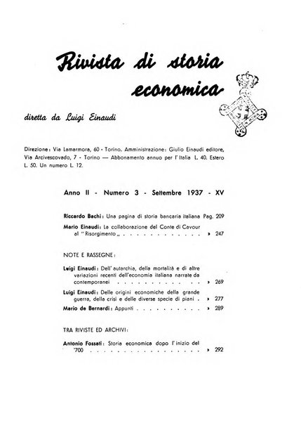 Rivista di storia economica