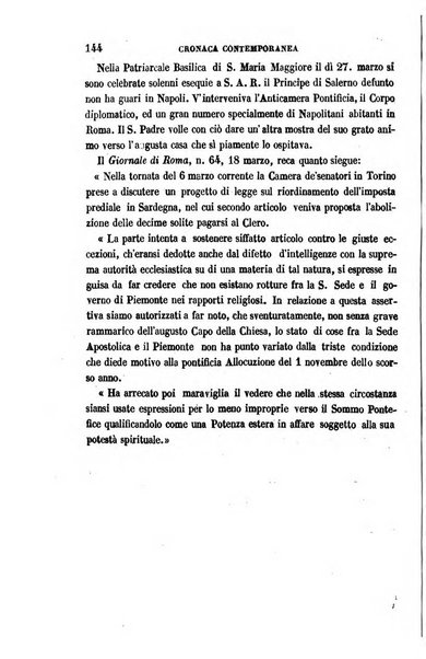 La civiltà cattolica pubblicazione periodica per tutta l'Italia