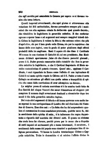 La civiltà cattolica pubblicazione periodica per tutta l'Italia