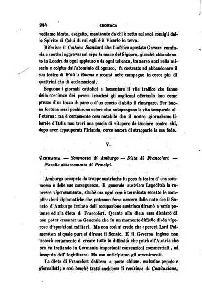 La civiltà cattolica pubblicazione periodica per tutta l'Italia