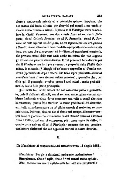 La civiltà cattolica pubblicazione periodica per tutta l'Italia