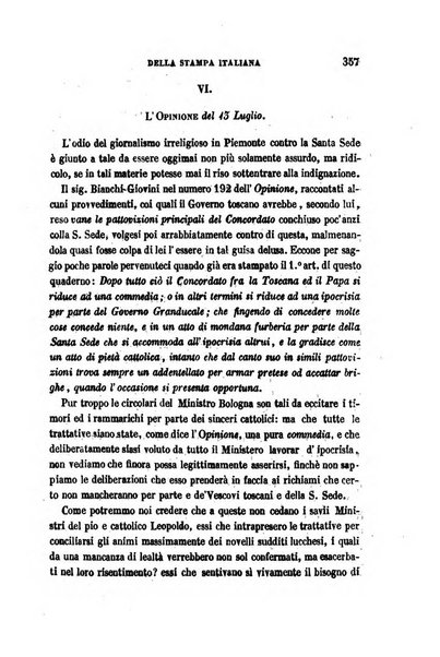 La civiltà cattolica pubblicazione periodica per tutta l'Italia