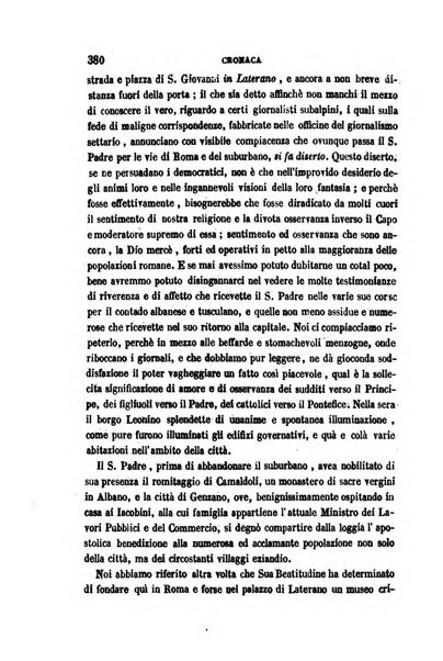 La civiltà cattolica pubblicazione periodica per tutta l'Italia