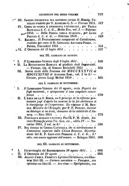 La civiltà cattolica pubblicazione periodica per tutta l'Italia