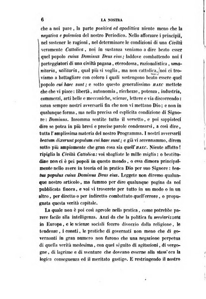 La civiltà cattolica pubblicazione periodica per tutta l'Italia