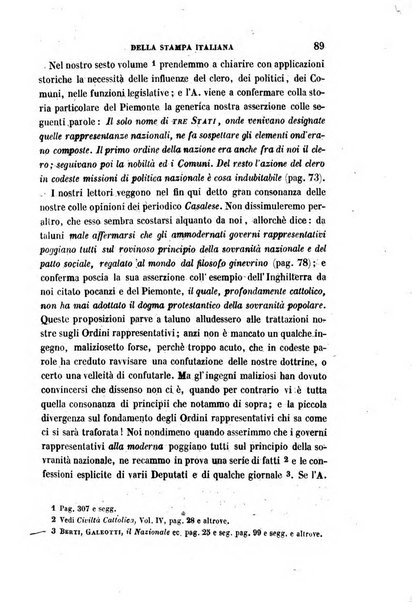 La civiltà cattolica pubblicazione periodica per tutta l'Italia