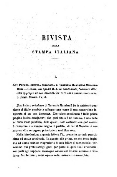 La civiltà cattolica pubblicazione periodica per tutta l'Italia