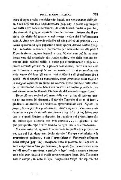 La civiltà cattolica pubblicazione periodica per tutta l'Italia