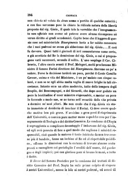 La civiltà cattolica pubblicazione periodica per tutta l'Italia