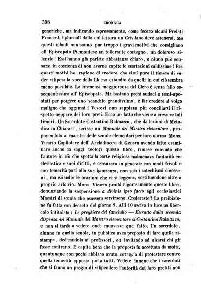 La civiltà cattolica pubblicazione periodica per tutta l'Italia