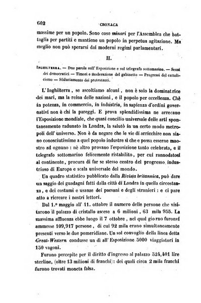 La civiltà cattolica pubblicazione periodica per tutta l'Italia