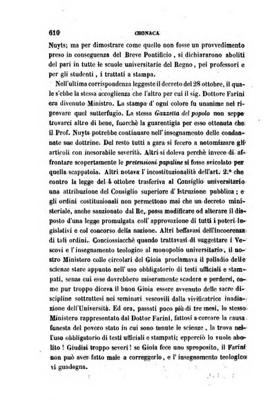 La civiltà cattolica pubblicazione periodica per tutta l'Italia