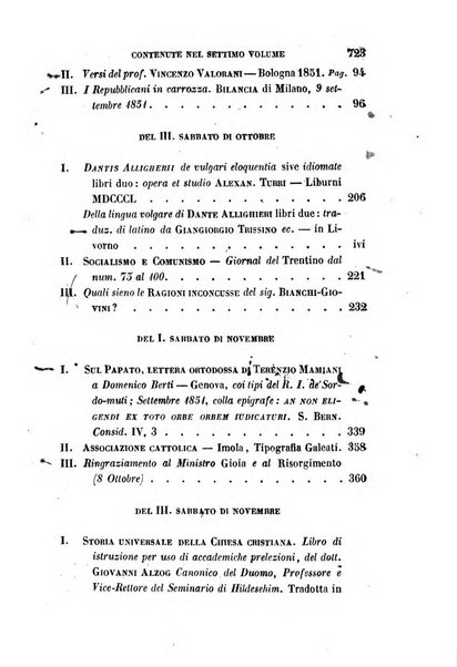 La civiltà cattolica pubblicazione periodica per tutta l'Italia