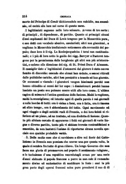 La civiltà cattolica pubblicazione periodica per tutta l'Italia