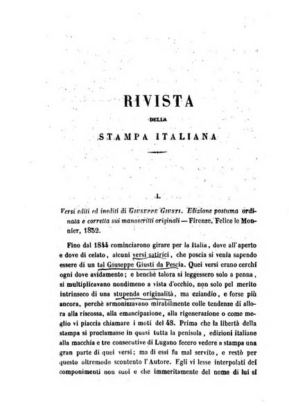 La civiltà cattolica pubblicazione periodica per tutta l'Italia