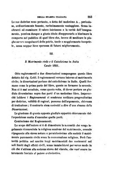 La civiltà cattolica pubblicazione periodica per tutta l'Italia