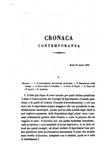 La civiltà cattolica pubblicazione periodica per tutta l'Italia