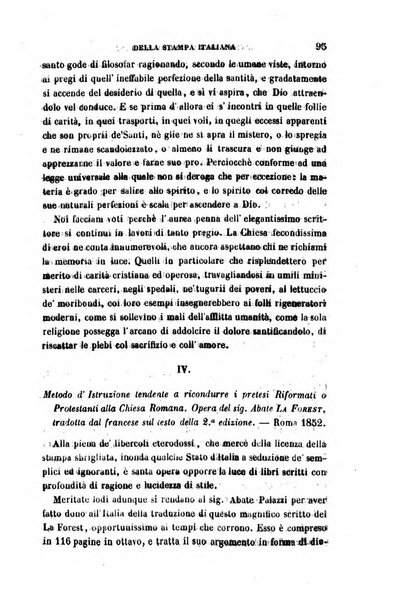 La civiltà cattolica pubblicazione periodica per tutta l'Italia