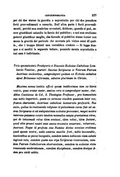 La civiltà cattolica pubblicazione periodica per tutta l'Italia