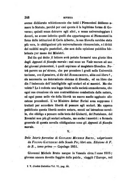 La civiltà cattolica pubblicazione periodica per tutta l'Italia