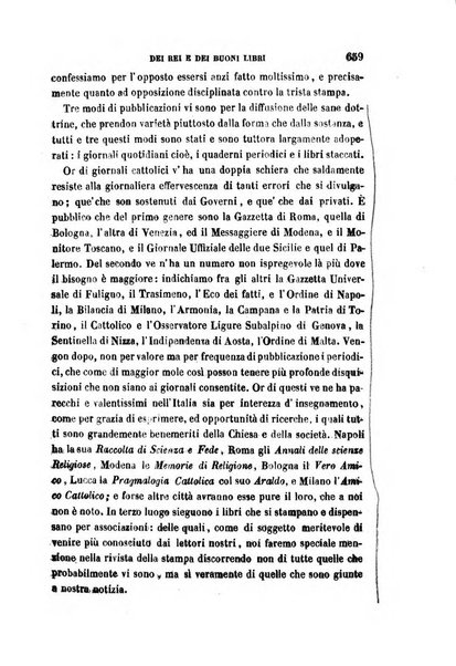 La civiltà cattolica pubblicazione periodica per tutta l'Italia