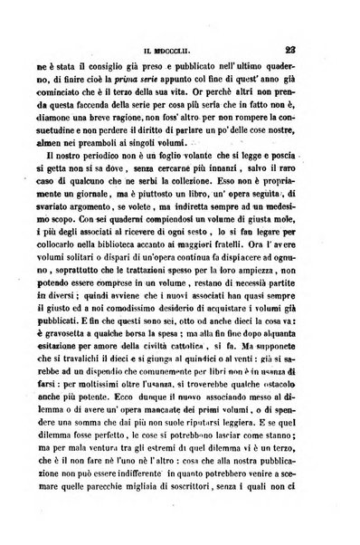 La civiltà cattolica pubblicazione periodica per tutta l'Italia