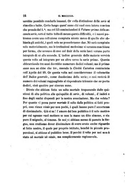 La civiltà cattolica pubblicazione periodica per tutta l'Italia